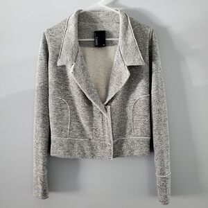 Anthropologie's Dolan T-Shirt Moto Style Sweat Jacket Size XS